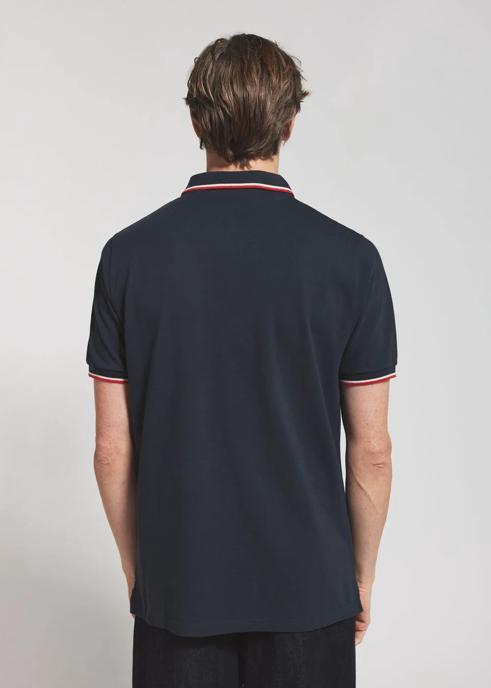 Pyrenex Leyre men's organic cotton polo shirt navy blue