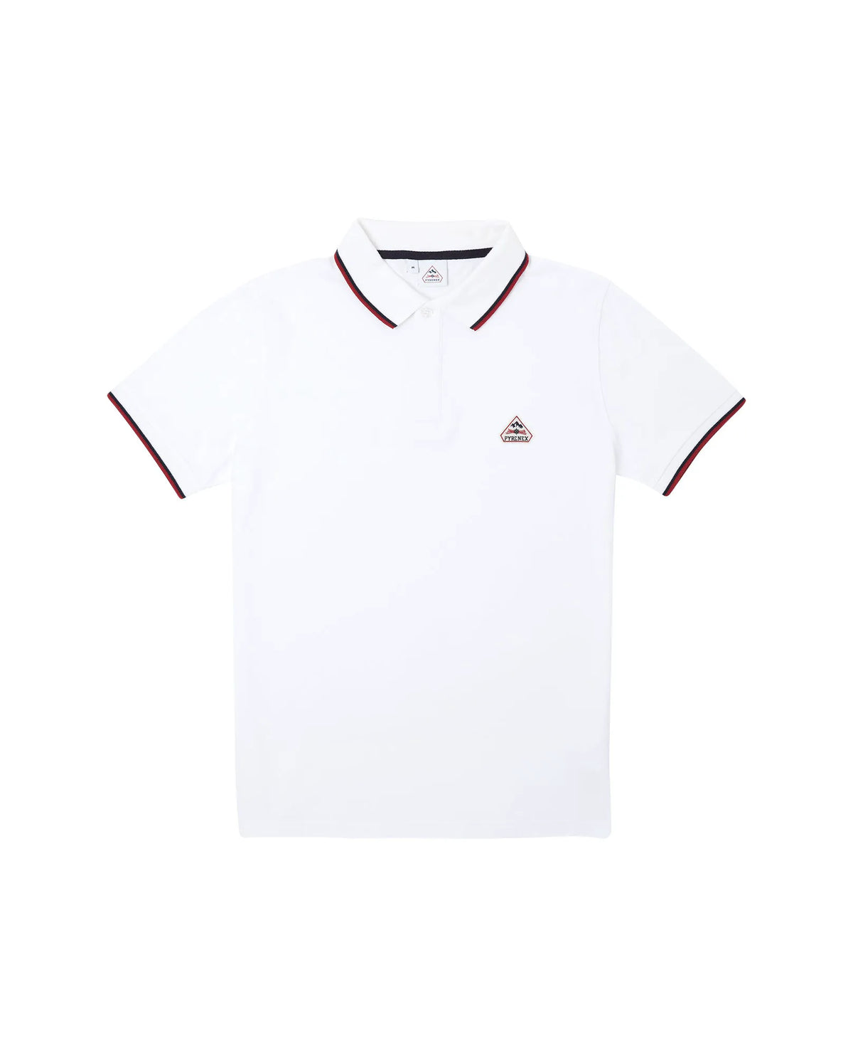 Men's polo shirt in organic cotton Pyrenex Leyre white