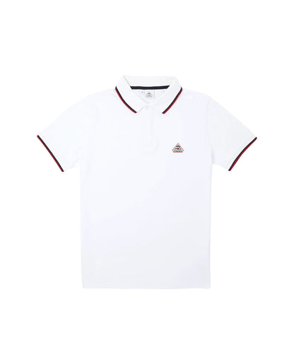 Men's polo shirt in organic cotton Pyrenex Leyre white