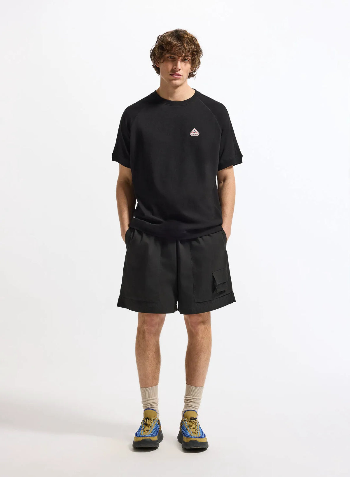 Heavy organic cotton unisex T-shirt Pyrenex Peak black