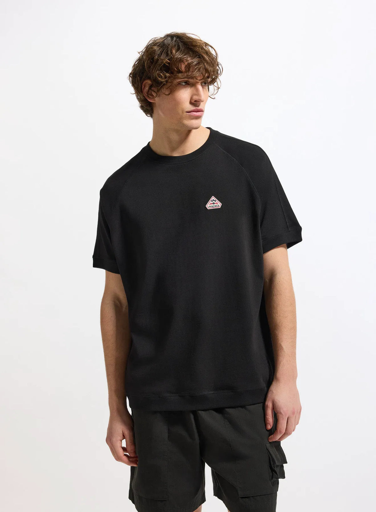 Heavy organic cotton unisex T-shirt Pyrenex Peak black