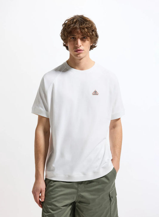 Thick organic cotton unisex T-shirt Pyrenex Peak white