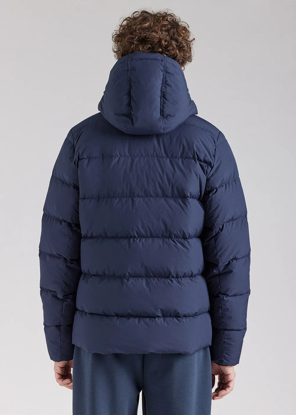 Pyrenex Spoutnic navy blue down jacket with removable hood