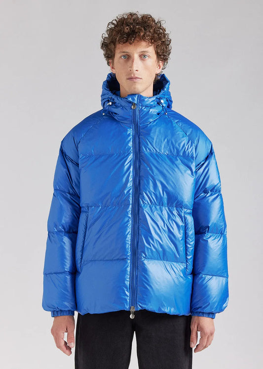 Unisex hooded down jacket Pyrenex Sten Adriatic