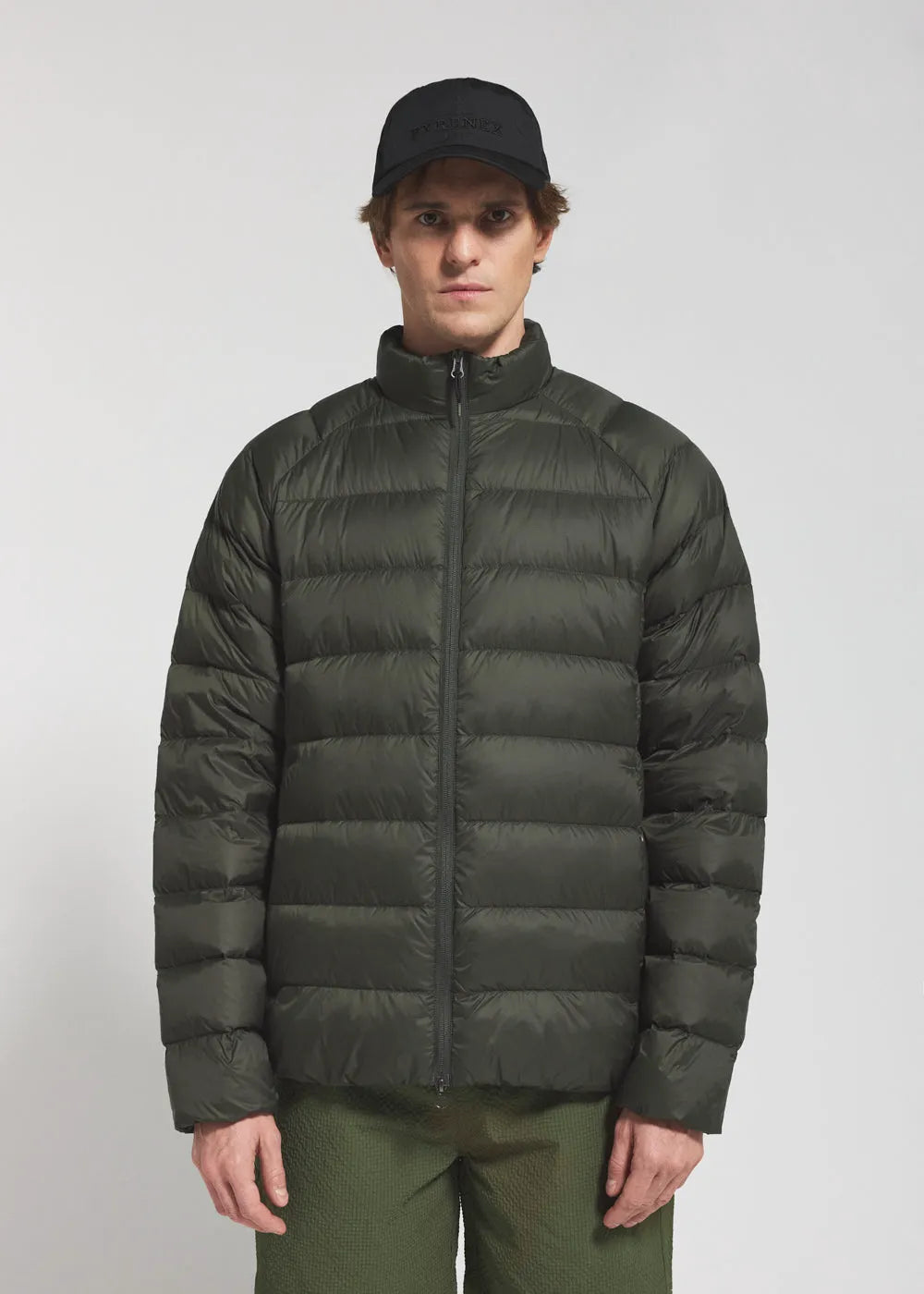 Lightweight men's down jacket Pyrenex Arial SC dark khaki