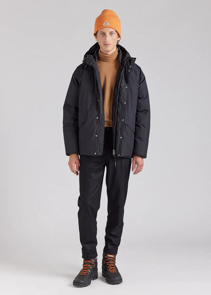 Pyrenex Covert short men's parka in natural down Black