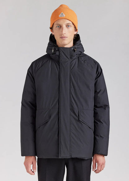 Pyrenex Covert short men's parka in natural down Black