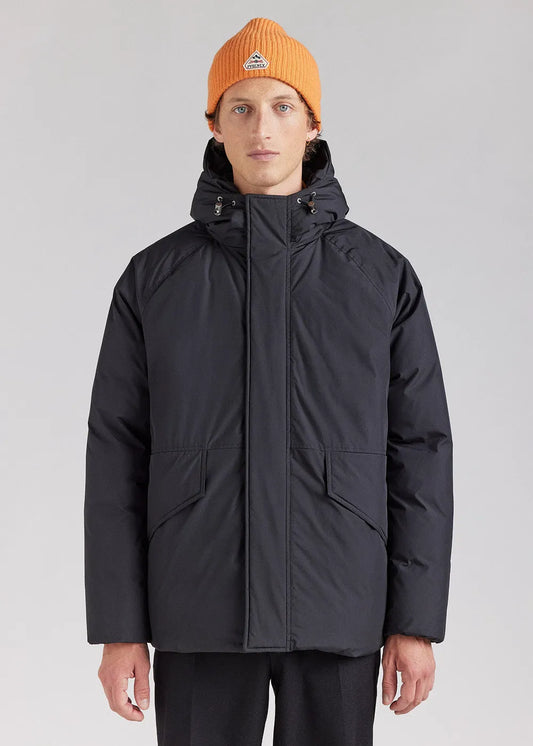 Pyrenex Covert short men's parka in natural down Black