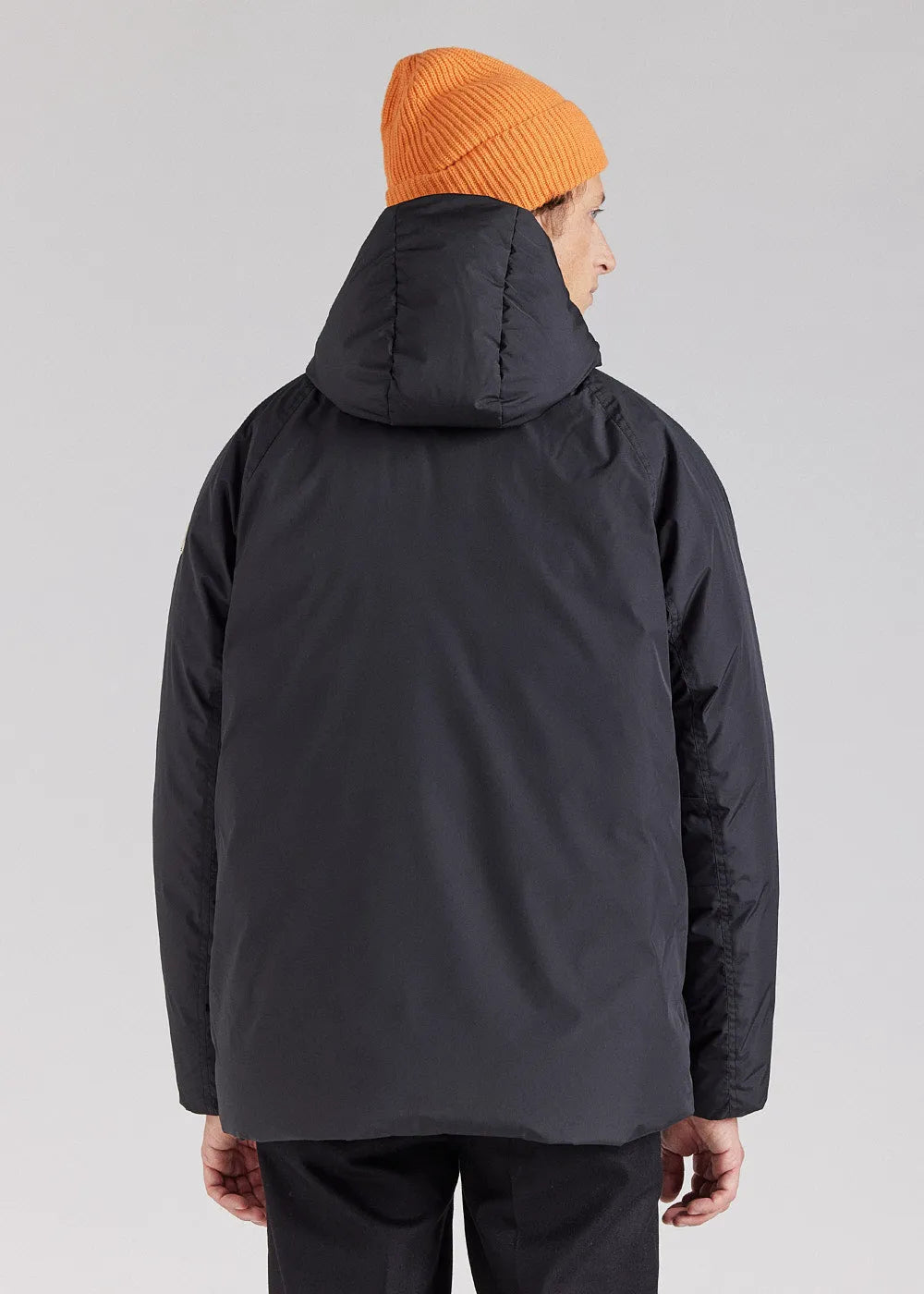 Pyrenex Covert short men's parka in natural down Black