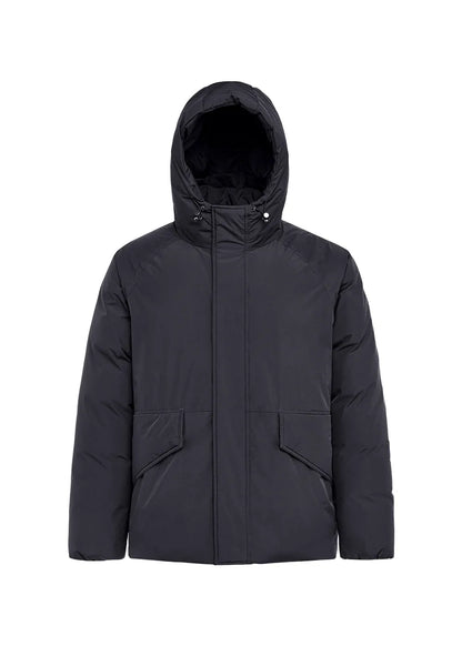 Pyrenex Covert short men's parka in natural down Black
