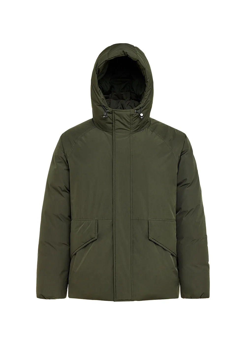 Pyrenex Covert short men's parka in natural down Deep khaki