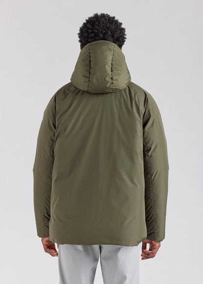 Pyrenex Covert short men's parka in natural down Deep khaki