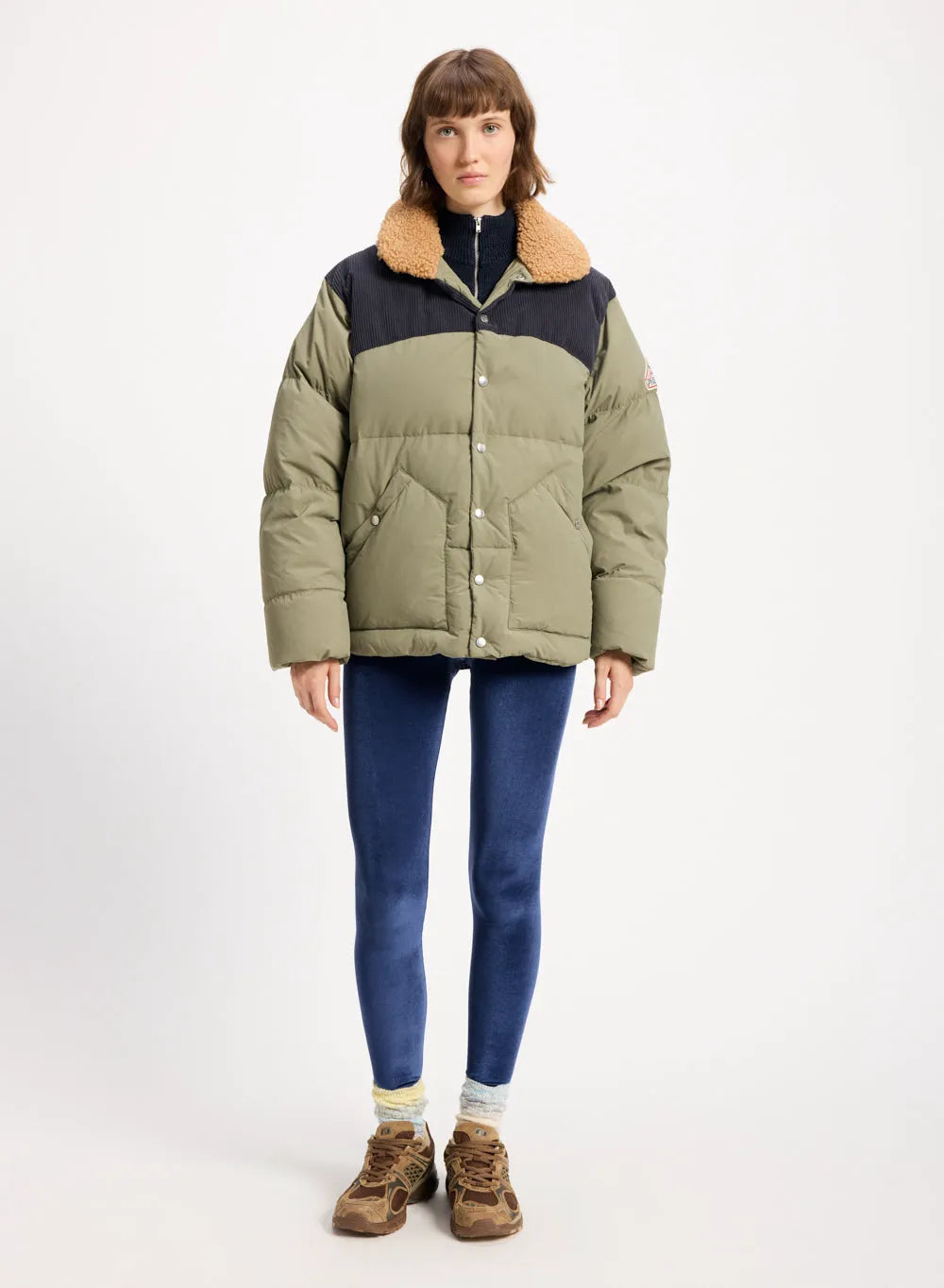 Winter down jacket Pyrenex Fiery khaki