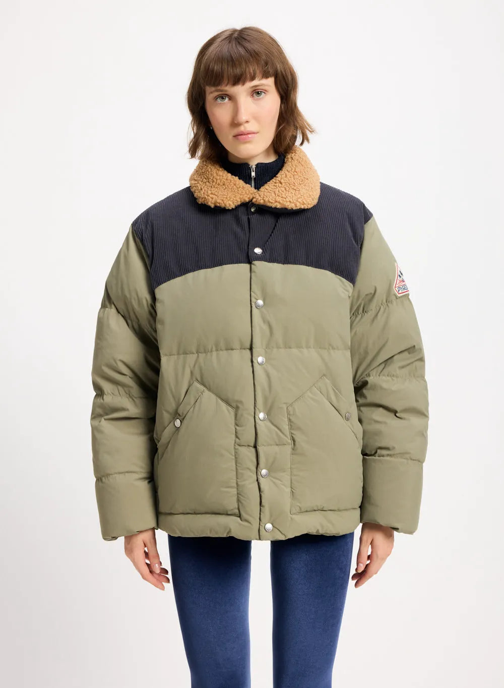 Winter down jacket Pyrenex Fiery khaki