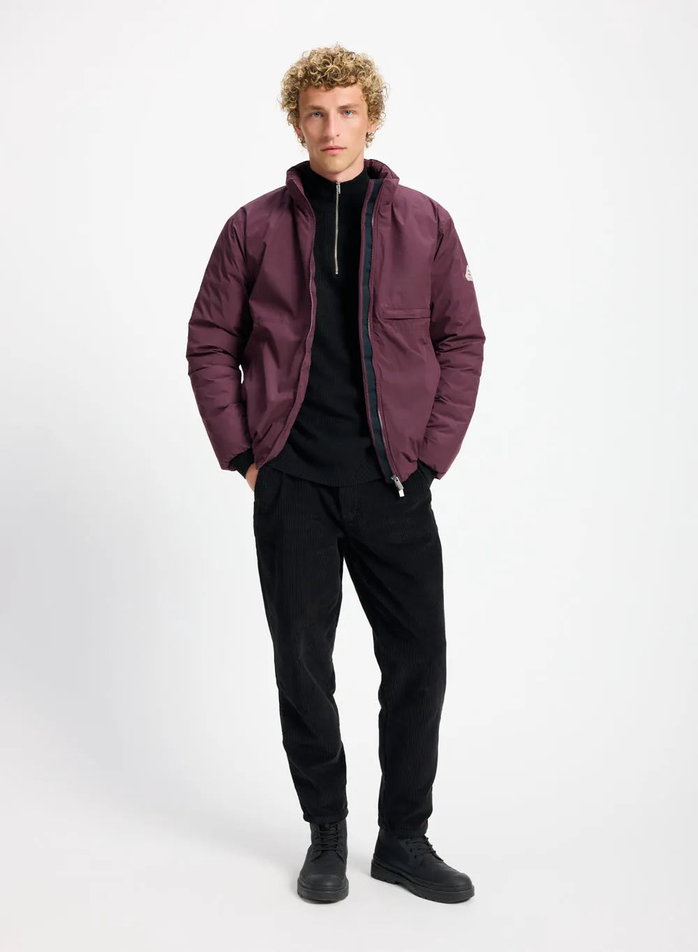 Men's down jacket Pyrenex Spectre dark purple