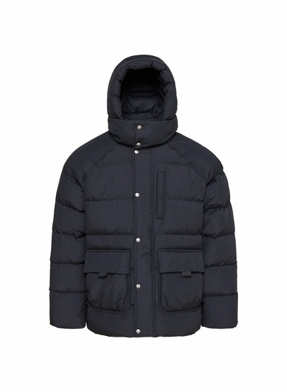 Men's winter down jacket in natural down Pyrenex Voyager black