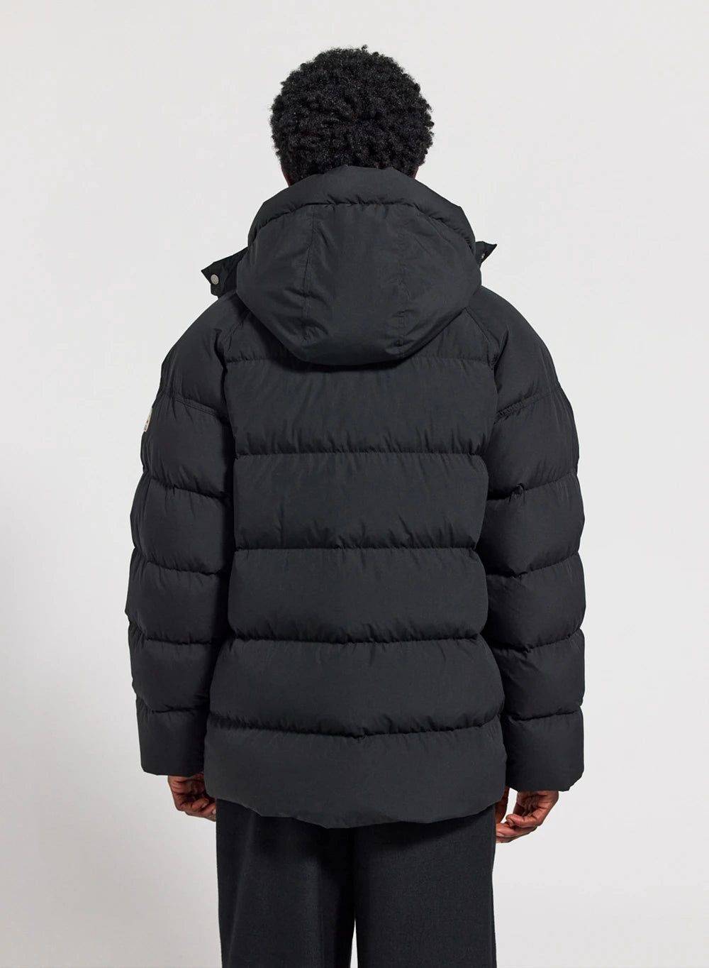 Men's winter down jacket in natural down Pyrenex Voyager black