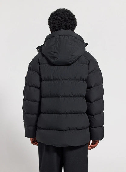 Men's winter down jacket in natural down Pyrenex Voyager black