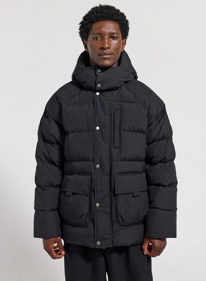 Men's winter down jacket in natural down Pyrenex Voyager black
