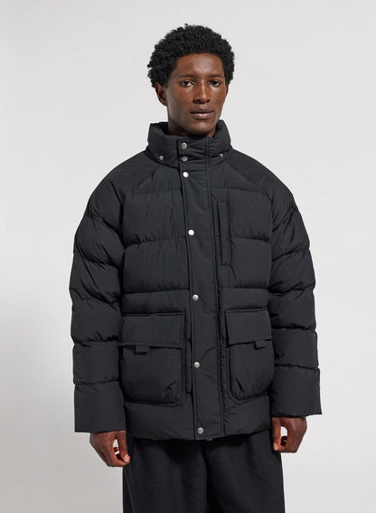 Men's winter down jacket in natural down Pyrenex Voyager black