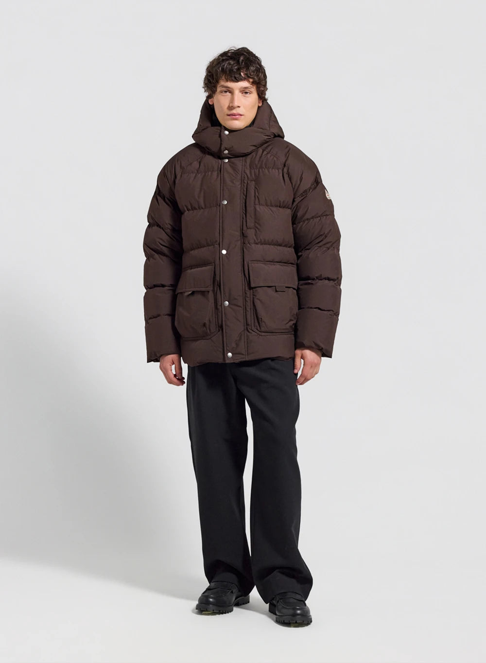 Pyrenex Voyager dark brown men's natural down winter down jacket