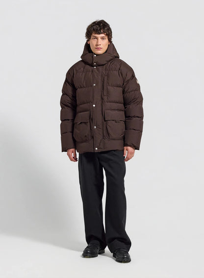 Pyrenex Voyager dark brown men's natural down winter down jacket