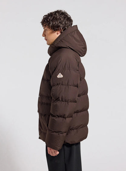 Pyrenex Voyager dark brown men's natural down winter down jacket
