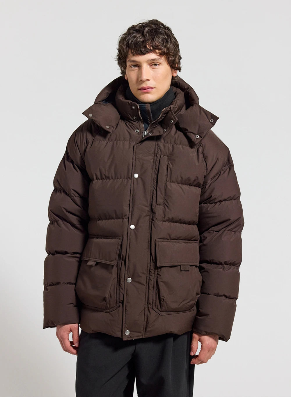 Pyrenex Voyager dark brown men's natural down winter down jacket