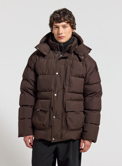 Pyrenex Voyager dark brown men's natural down winter down jacket