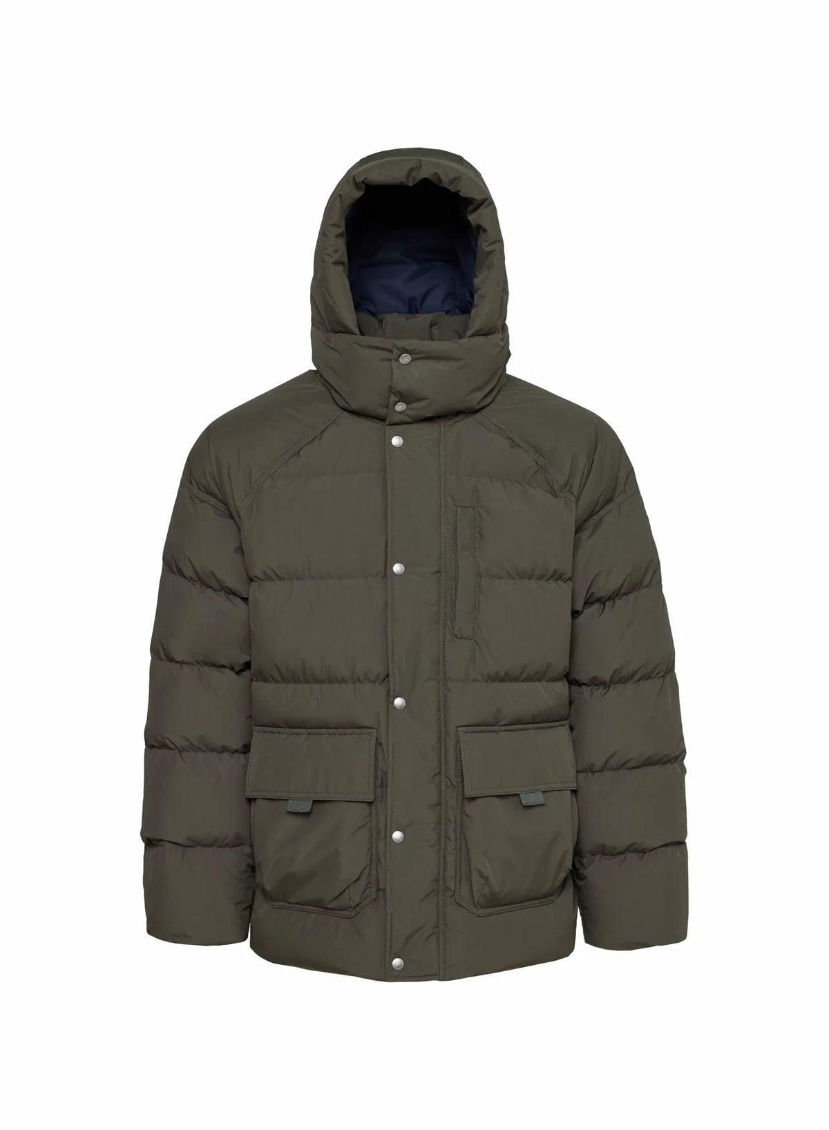 Men's natural down winter down jacket Pyrenex Voyager dark khaki