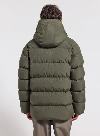 Men's natural down winter down jacket Pyrenex Voyager dark khaki