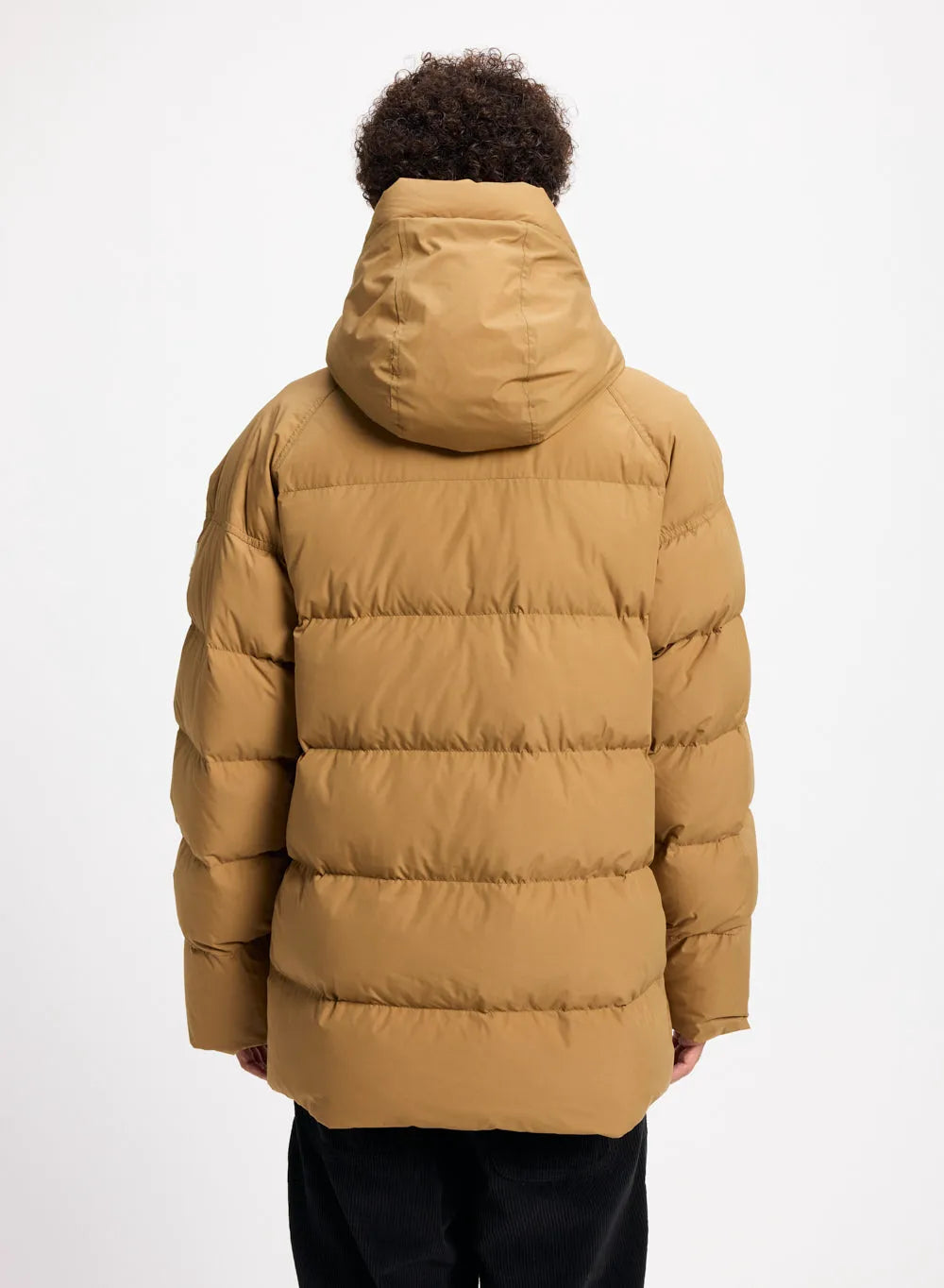 Men's winter down jacket in natural down Pyrenex Voyager ochre