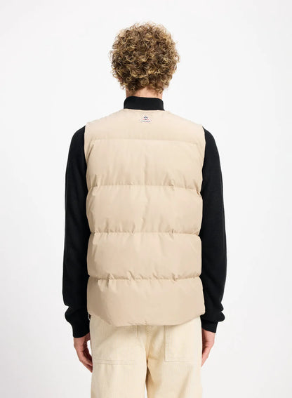 Pyrenex Solace men's sleeveless puffer jacket in beige