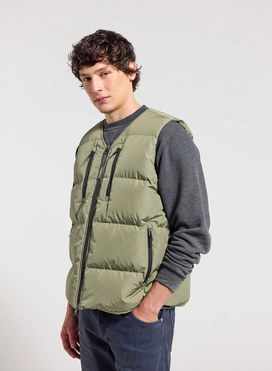 Men's sleeveless down jacket Pyrenex Solace light khaki