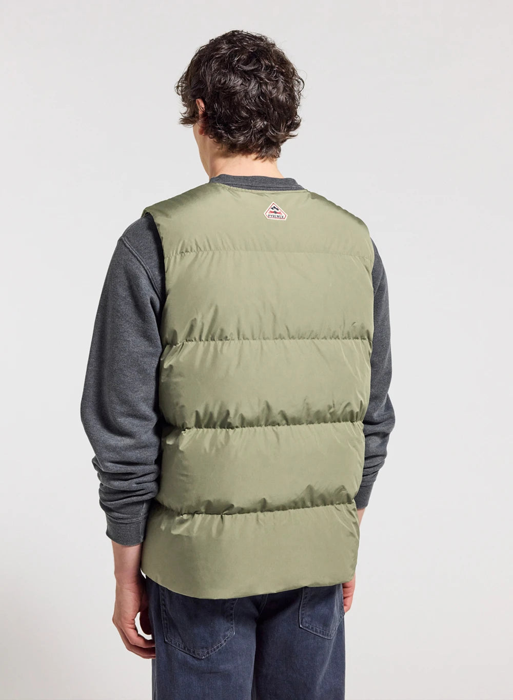 Men's sleeveless down jacket Pyrenex Solace light khaki