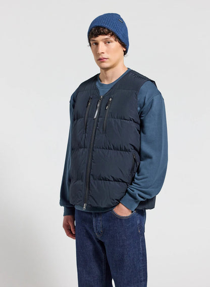 Lightweight sleeveless down jacket for men Pyrenex Solace dark blue