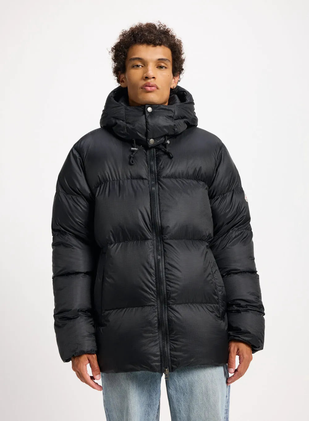 Pyrenex Shift Hooded Ripstop unisex warm down jacket in black
