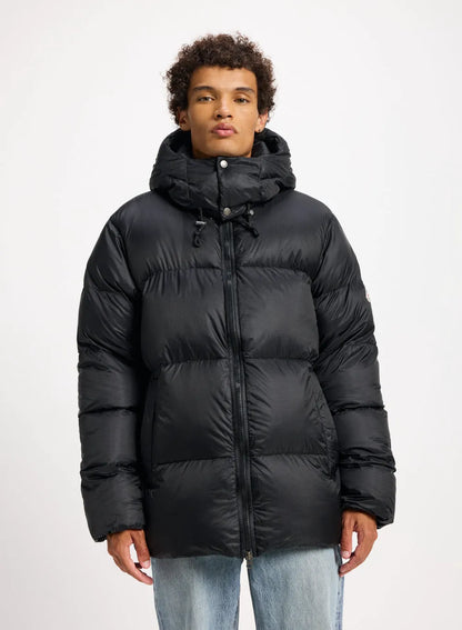 Pyrenex Shift Hooded Ripstop unisex warm down jacket in black