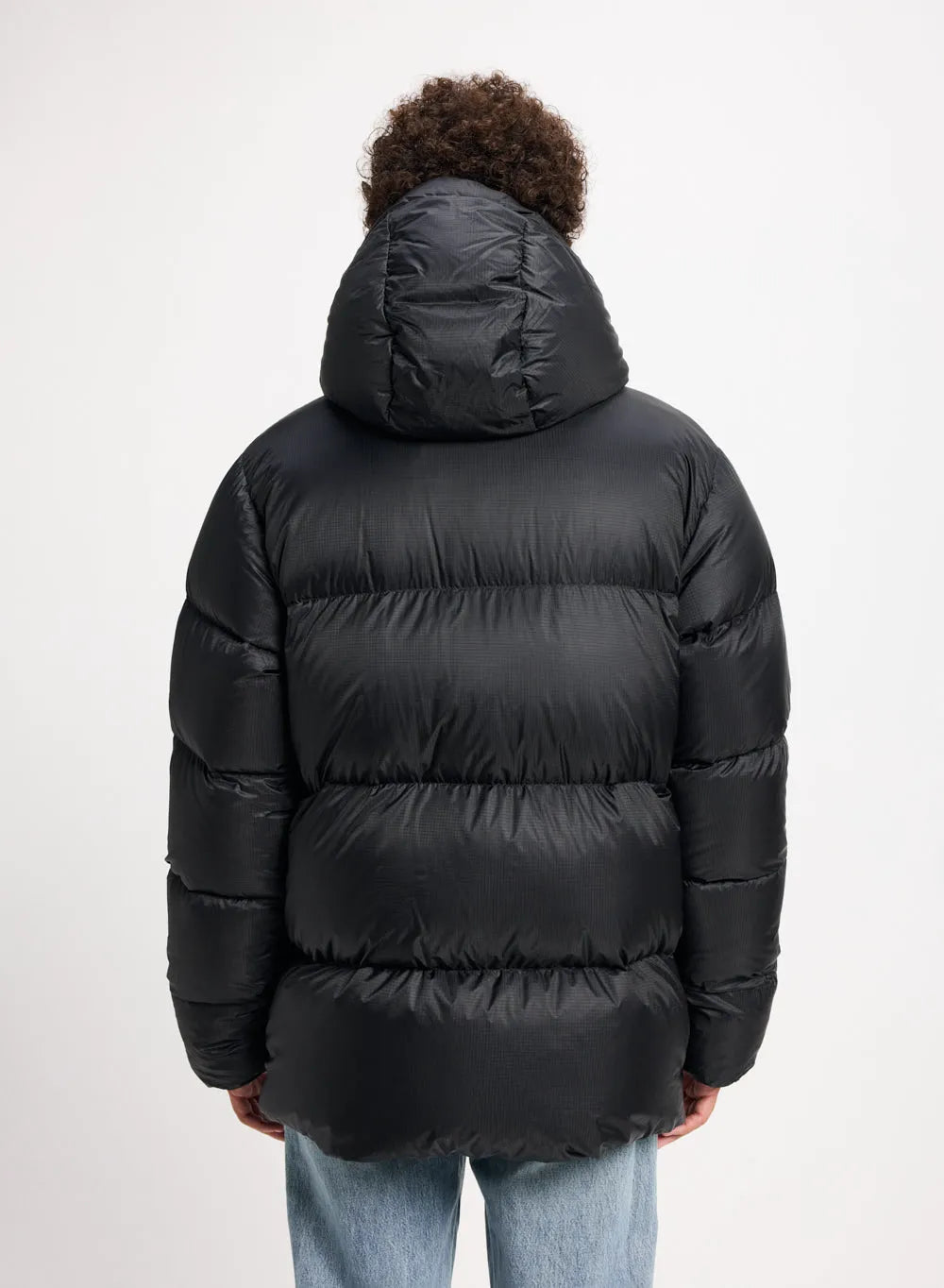 Pyrenex Shift Hooded Ripstop unisex warm down jacket in black