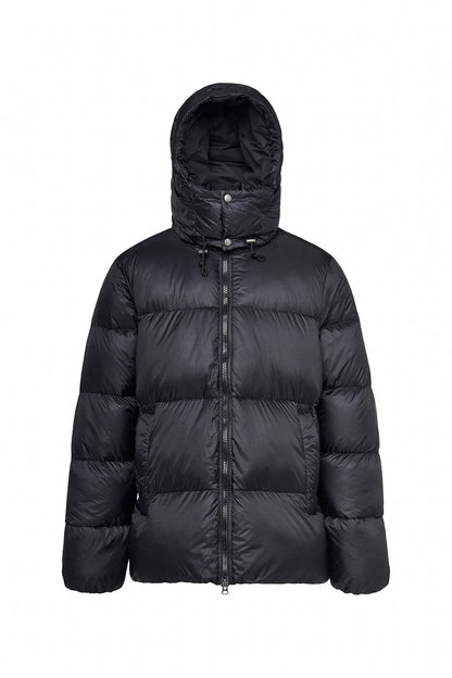 Pyrenex Shift Hooded Ripstop unisex warm down jacket in black