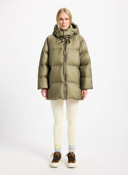 Pyrenex Shift Hooded Ripstop warm and ultra-lightweight unisex down jacket khaki