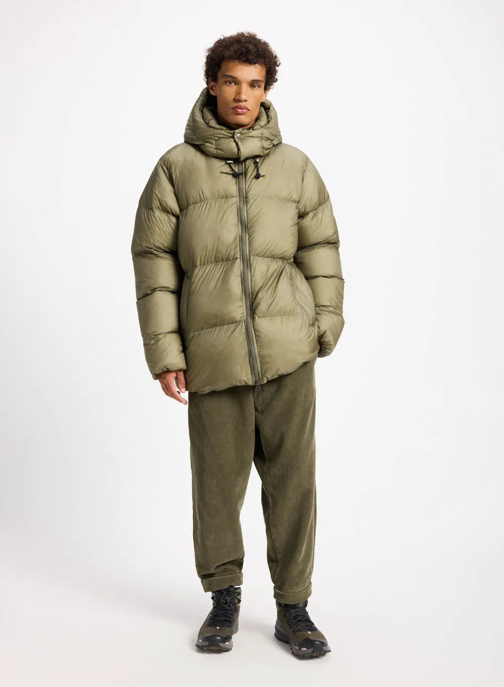 Pyrenex Shift Hooded Ripstop warm and ultra-lightweight unisex down jacket khaki