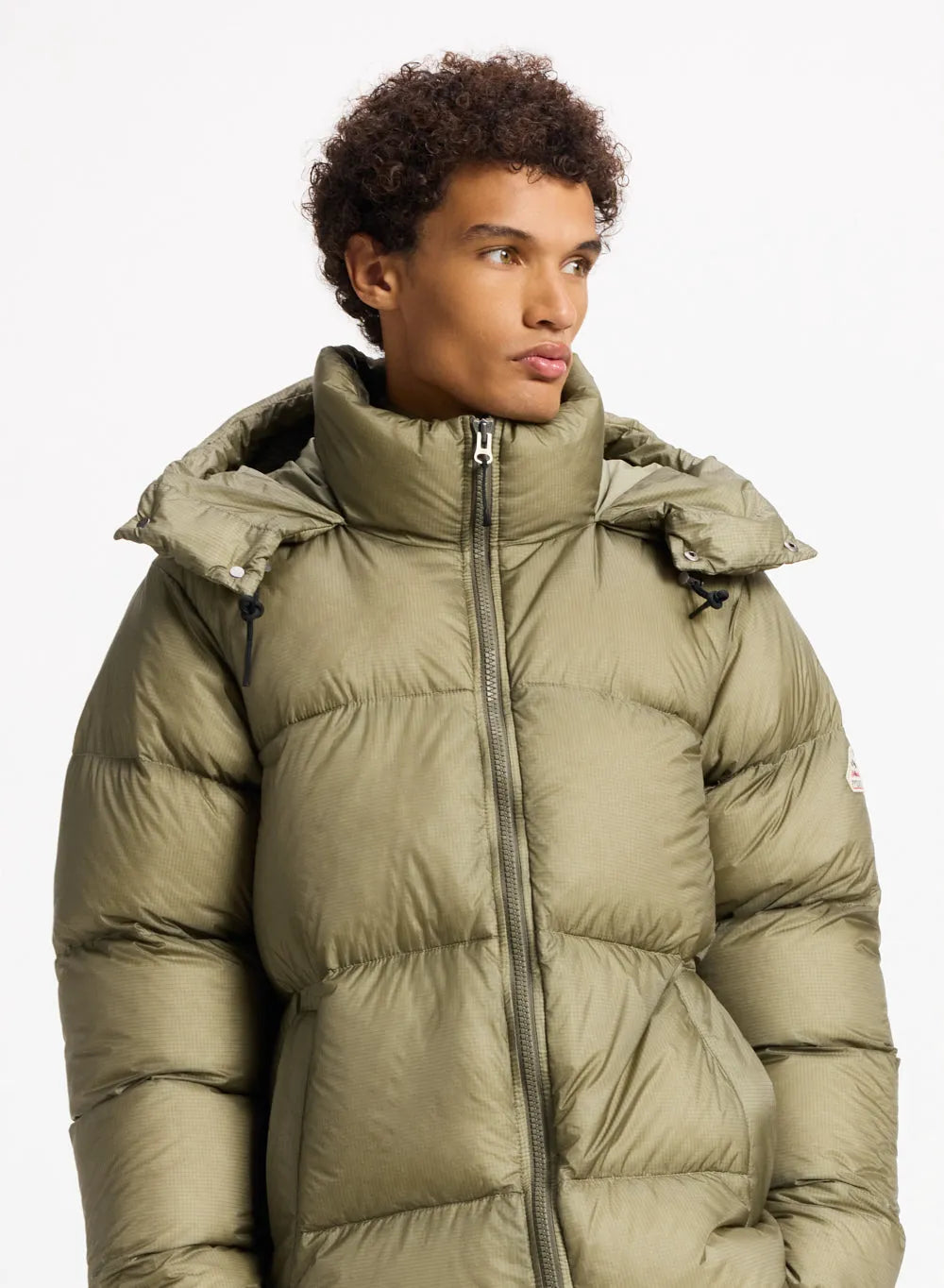 Pyrenex Shift Hooded Ripstop warm and ultra-lightweight unisex down jacket khaki