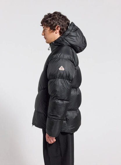 Winter hooded down jacket for men Pyrenex Helium black
