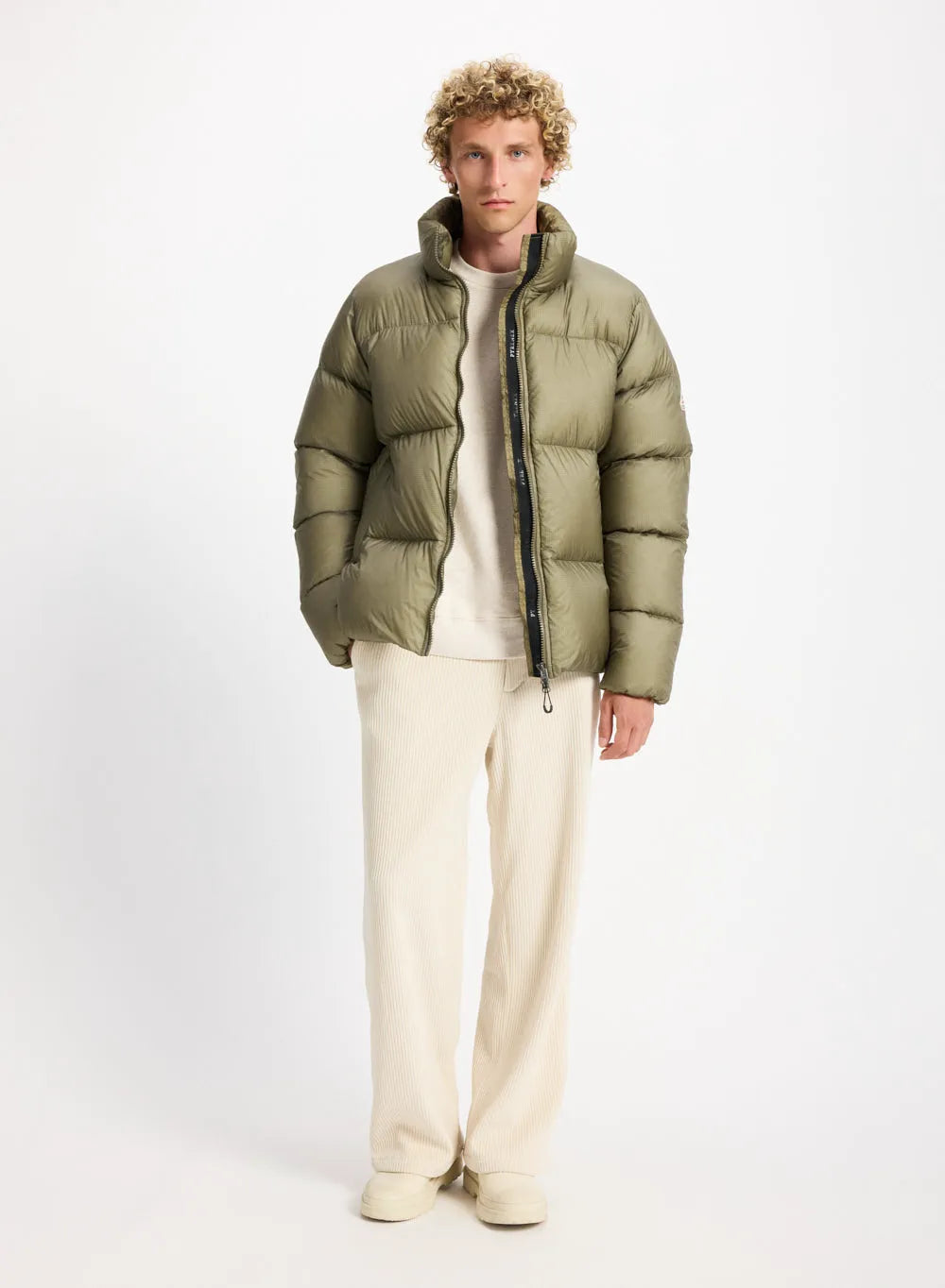 Unisex down jacket Pyrenex Shift Ripstop light khaki
