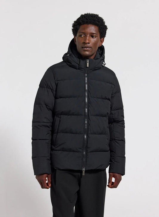 Down jacket with removable hood Pyrenex Spoutnic black