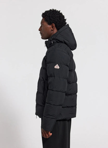 Down jacket with removable hood Pyrenex Spoutnic black