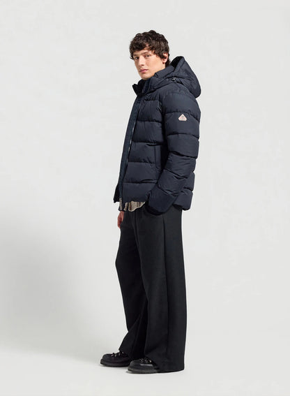 Pyrenex Spoutnic dark blue down jacket with detachable hood