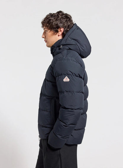 Pyrenex Spoutnic dark blue down jacket with detachable hood