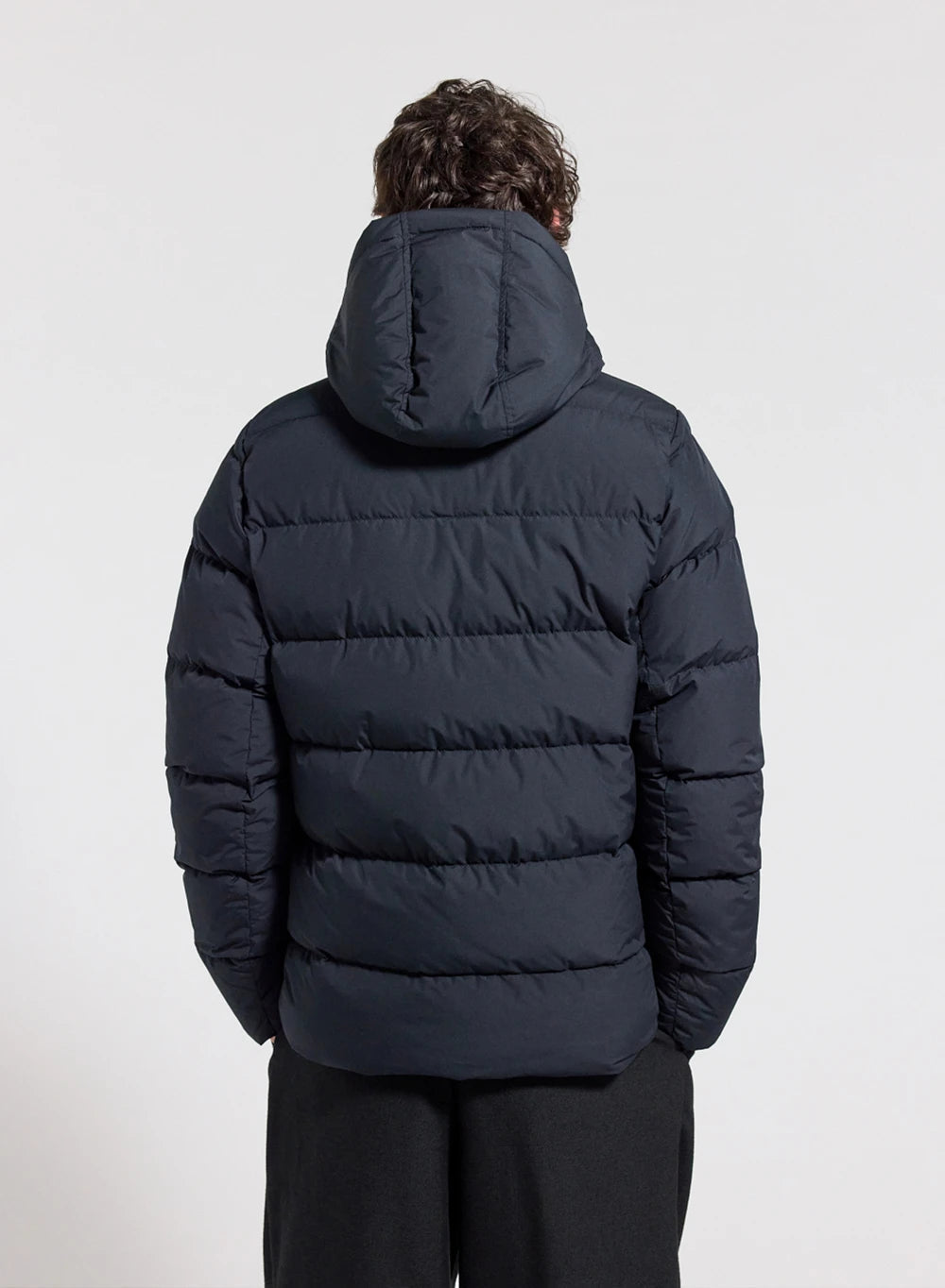 Pyrenex Spoutnic dark blue down jacket with detachable hood